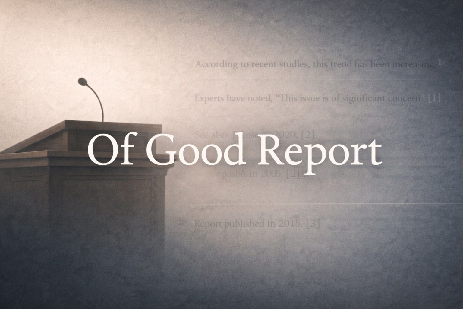 Of Good Report share card